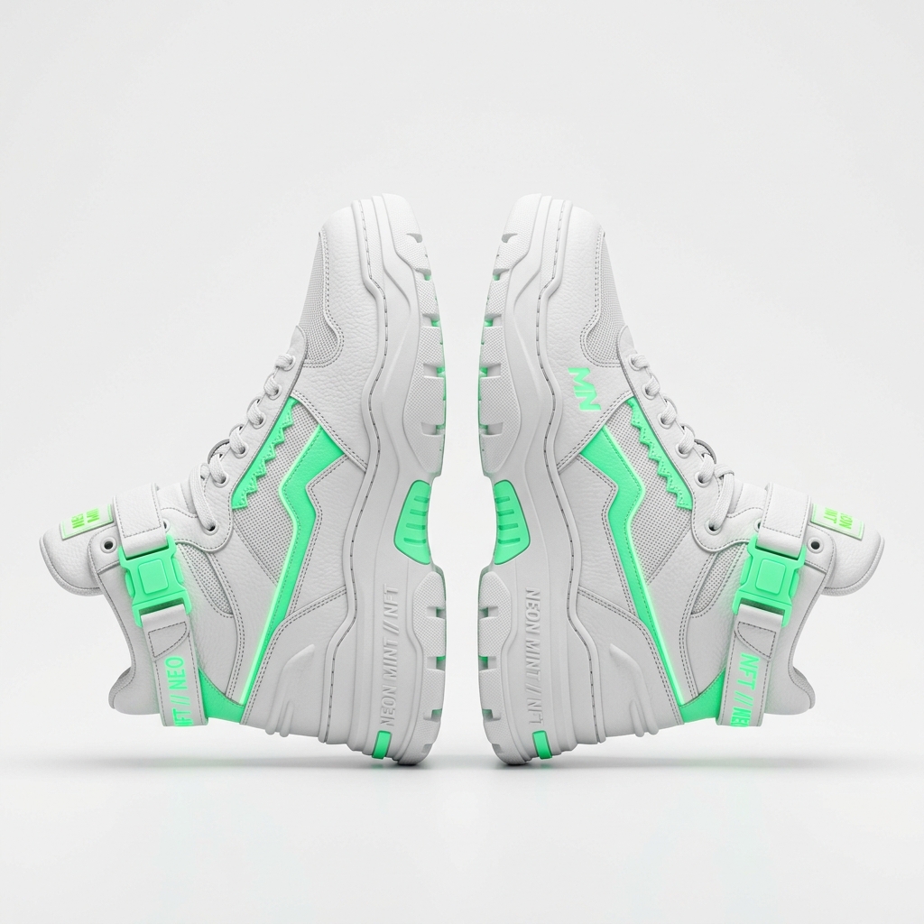 White high-top sneakers